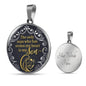 Mother Son Circle Necklace Stainless Steel or 18k Gold 18-22" - Express Your Love Gifts