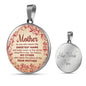 Mother Sweetest Name Circle Necklace Stainless Steel or 18k Gold 18-22" - Express Your Love Gifts