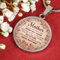 Mother Sweetest Name Circle Necklace Stainless Steel or 18k Gold 18-22" - Express Your Love Gifts