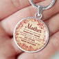 Mother Sweetest Name Circle Necklace Stainless Steel or 18k Gold 18-22" - Express Your Love Gifts