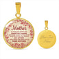 Mother Sweetest Name Circle Necklace Stainless Steel or 18k Gold 18-22" - Express Your Love Gifts
