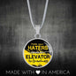 Motivation Gift Elevator to Greatnesss Circle Necklace Stainless Steel or 18k Gold 18-22"-Express Your Love Gifts