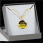 Motivation Gift Elevator to Greatnesss Circle Necklace Stainless Steel or 18k Gold 18-22"-Express Your Love Gifts