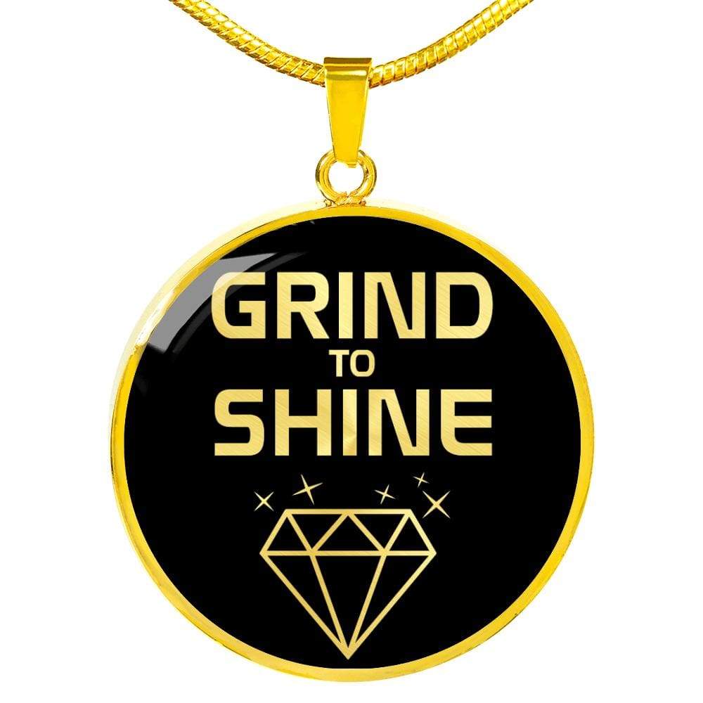Motivation Gift Circle Necklace Stainless Steel or 18k Gold 18-22" - Express Your Love Gifts