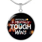Motivational Message Circle Necklace Stainless Steel or 18k Gold 18-22" - Express Your Love Gifts