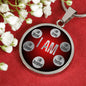 Motivational Necklace I Am Affirmations Circle Pendant Stainless Steel or 18k Gold 18-22" - Express Your Love Gifts