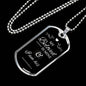 My Beloved Is Mine Necklace Stainless Steel or 18k Gold Dog Tag 24" Chain-Express Your Love Gifts
