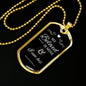 My Beloved Is Mine Necklace Stainless Steel or 18k Gold Dog Tag 24" Chain-Express Your Love Gifts