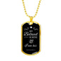 My Beloved Is Mine Necklace Stainless Steel or 18k Gold Dog Tag 24" Chain-Express Your Love Gifts