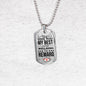 My Best Nurse Necklace Stainless Steel or 18k Gold Dog Tag 24" Chain-Express Your Love Gifts