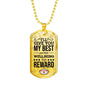 My Best Nurse Necklace Stainless Steel or 18k Gold Dog Tag 24" Chain-Express Your Love Gifts