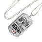 My Best Nurse Necklace Stainless Steel or 18k Gold Dog Tag 24" Chain-Express Your Love Gifts