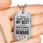 My Best Nurse Necklace Stainless Steel or 18k Gold Dog Tag 24" Chain-Express Your Love Gifts