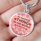 My Favorite Thing In The World Circle Necklace Stainless Steel or 18k Gold 18-22" - Express Your Love Gifts
