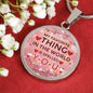 My Favorite Thing In The World Circle Necklace Stainless Steel or 18k Gold 18-22" - Express Your Love Gifts