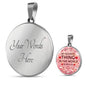 My Favorite Thing In The World Circle Necklace Stainless Steel or 18k Gold 18-22" - Express Your Love Gifts