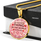 My Favorite Thing In The World Circle Necklace Stainless Steel or 18k Gold 18-22" - Express Your Love Gifts