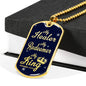 My Healer Redeemer Jeremiah Necklace Stainless Steel or 18k Gold Dog Tag 24" - Express Your Love Gifts