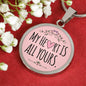 My Heart Is All Yours Circle Necklace Stainless Steel 18-22" - Express Your Love Gifts