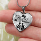 My Heart Is All Yours Couples Necklace Stainless Steel or 18k Gold Heart Pendant 18-22"''-Express Your Love Gifts
