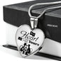My Heart Is All Yours Couples Necklace Stainless Steel or 18k Gold Heart Pendant 18-22"''-Express Your Love Gifts