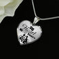My Heart Is All Yours Couples Necklace Stainless Steel or 18k Gold Heart Pendant 18-22"''-Express Your Love Gifts