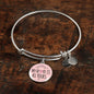 My Heart Is All Yours Stainless Steel or 18k Gold Circle Bangle Bracelet - Express Your Love Gifts