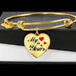My Heart Is Yours Heart Bracelet Bangle-Express Your Love Gifts