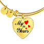 My Heart Is Yours Heart Bracelet Bangle-Express Your Love Gifts
