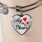 My Heart Is Yours Heart Bracelet Bangle-Express Your Love Gifts