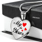 My Heart Is Yours Stainless Steel or 18k Gold Heart Pendant Necklace 18-22"-Express Your Love Gifts
