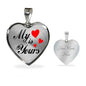My Heart Is Yours Stainless Steel or 18k Gold Heart Pendant Necklace 18-22"-Express Your Love Gifts