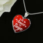 My Love Is Yours Spanish Mi Amor Es Tuyo Heart Pendant Necklace-Express Your Love Gifts
