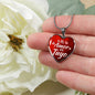 My Love Is Yours Spanish Mi Amor Es Tuyo Heart Pendant Necklace-Express Your Love Gifts