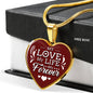 My Love My Life My Forever Necklace Stainless Steel or 18k Gold Heart Pendant 18-22"-Express Your Love Gifts