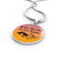 My Love Your Love Our Love Together Circle Necklace Stainless Steel or 18k Gold 18-22"-Express Your Love Gifts