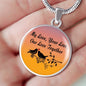 My Love Your Love Our Love Together Circle Necklace Stainless Steel or 18k Gold 18-22"-Express Your Love Gifts
