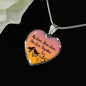 My Love Your Love Our Love Together Necklace Stainless Steel or 18k Gold Heart Pendant 18-22"-Express Your Love Gifts