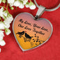My Love Your Love Our Love Together Necklace Stainless Steel or 18k Gold Heart Pendant 18-22"-Express Your Love Gifts