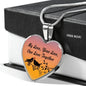My Love Your Love Our Love Together Necklace Stainless Steel or 18k Gold Heart Pendant 18-22"-Express Your Love Gifts