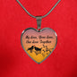 My Love Your Love Our Love Together Necklace Stainless Steel or 18k Gold Heart Pendant 18-22"-Express Your Love Gifts