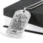 My Trust Is In God Psalm Necklace Stainless Steel or 18k Gold Dog Tag W 24"-Express Your Love Gifts