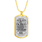 My Trust Is In God Psalm Necklace Stainless Steel or 18k Gold Dog Tag W 24"-Express Your Love Gifts