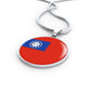 Myanmar Flag Necklace Myanmar Flag Stainless Steel or 18k Gold 18-22" - Express Your Love Gifts