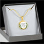 Near the Presence of God Circle Necklace Stainless Steel or 18k Gold 18-22"-Express Your Love Gifts