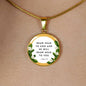 Near the Presence of God Circle Necklace Stainless Steel or 18k Gold 18-22"-Express Your Love Gifts