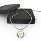 Near the Presence of God Circle Necklace Stainless Steel or 18k Gold 18-22"-Express Your Love Gifts