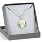 Near the Presence of God Circle Necklace Stainless Steel or 18k Gold 18-22"-Express Your Love Gifts
