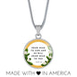 Near the Presence of God Circle Necklace Stainless Steel or 18k Gold 18-22"-Express Your Love Gifts