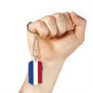 Netherlands Flag Necklace Netherlands Flag Stainless Steel or 18k Gold Dog Tag 24" - Express Your Love Gifts